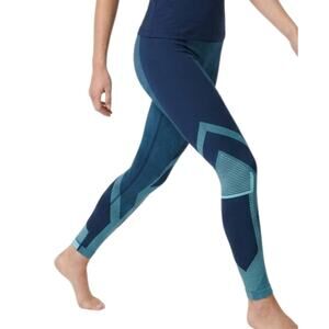 LNDR Navy Blue Aqua Spectrum High Waist Leggings size XS / S Athleisure Yoga